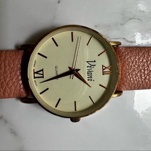 Vivani Watch - Rose Leather